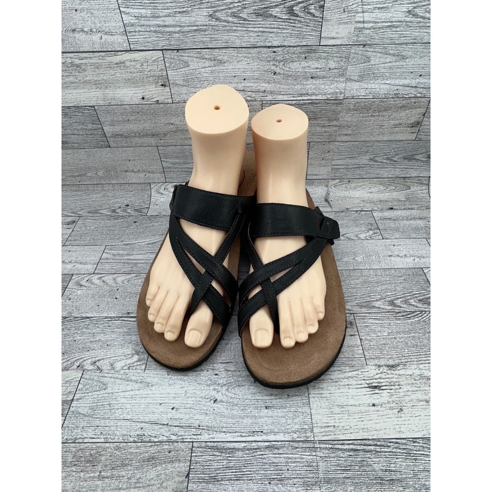 Black Strappy Women's Comfort Sandals
